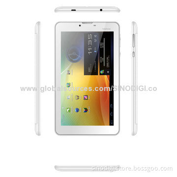 7-inch Tablet PC with Android 4.2 OS, MTK8312 Dual-core, with 3G, BT & GPS